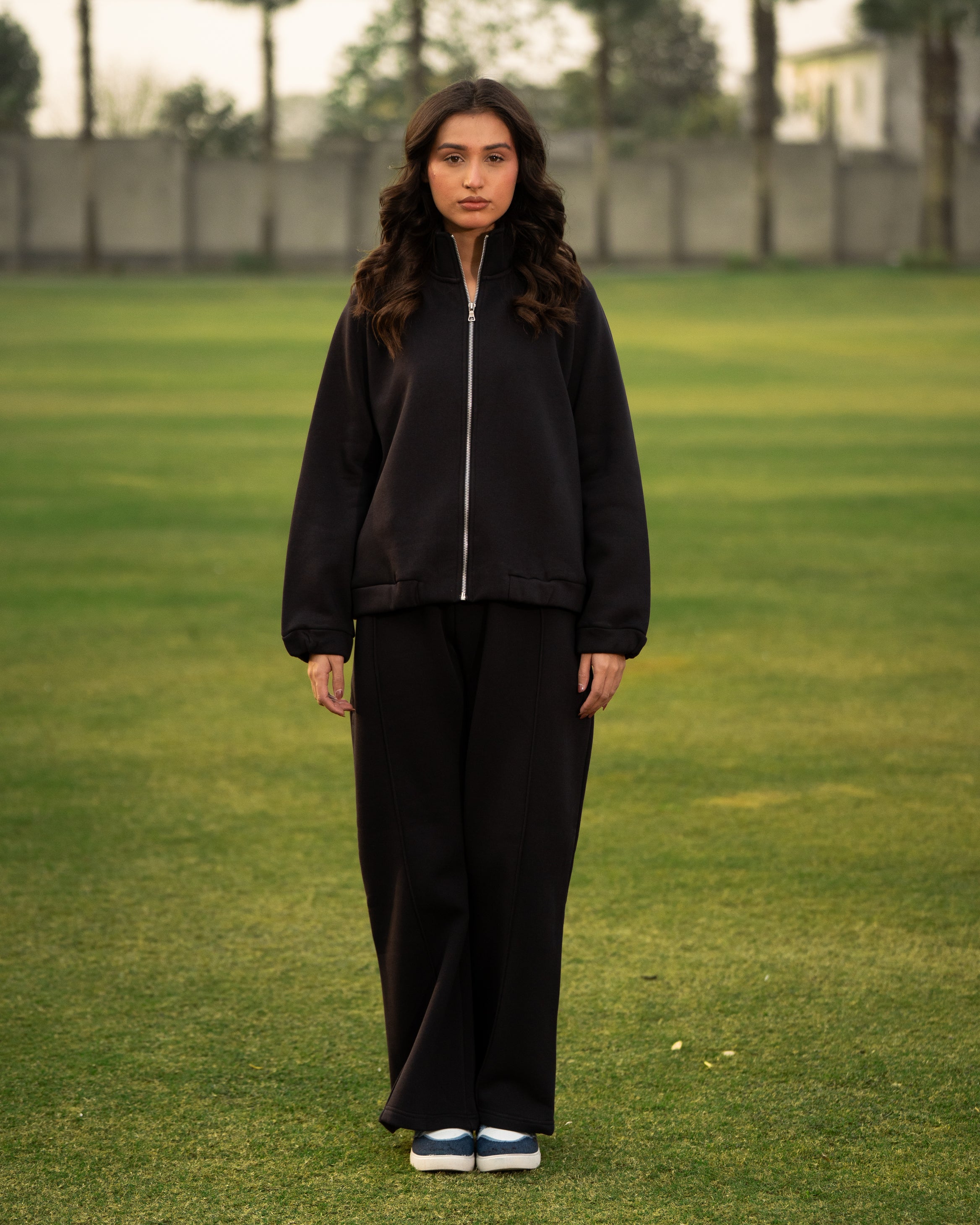 ジャケット・アウター ENNOYPIPINGNYLONTRACK SUIT (BLACKxBLACK) Premium Midnight Black Full-Zip Tracksuit – PONEKI