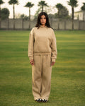 Premium Oversized Fleece Tracksuit-Desert Sand