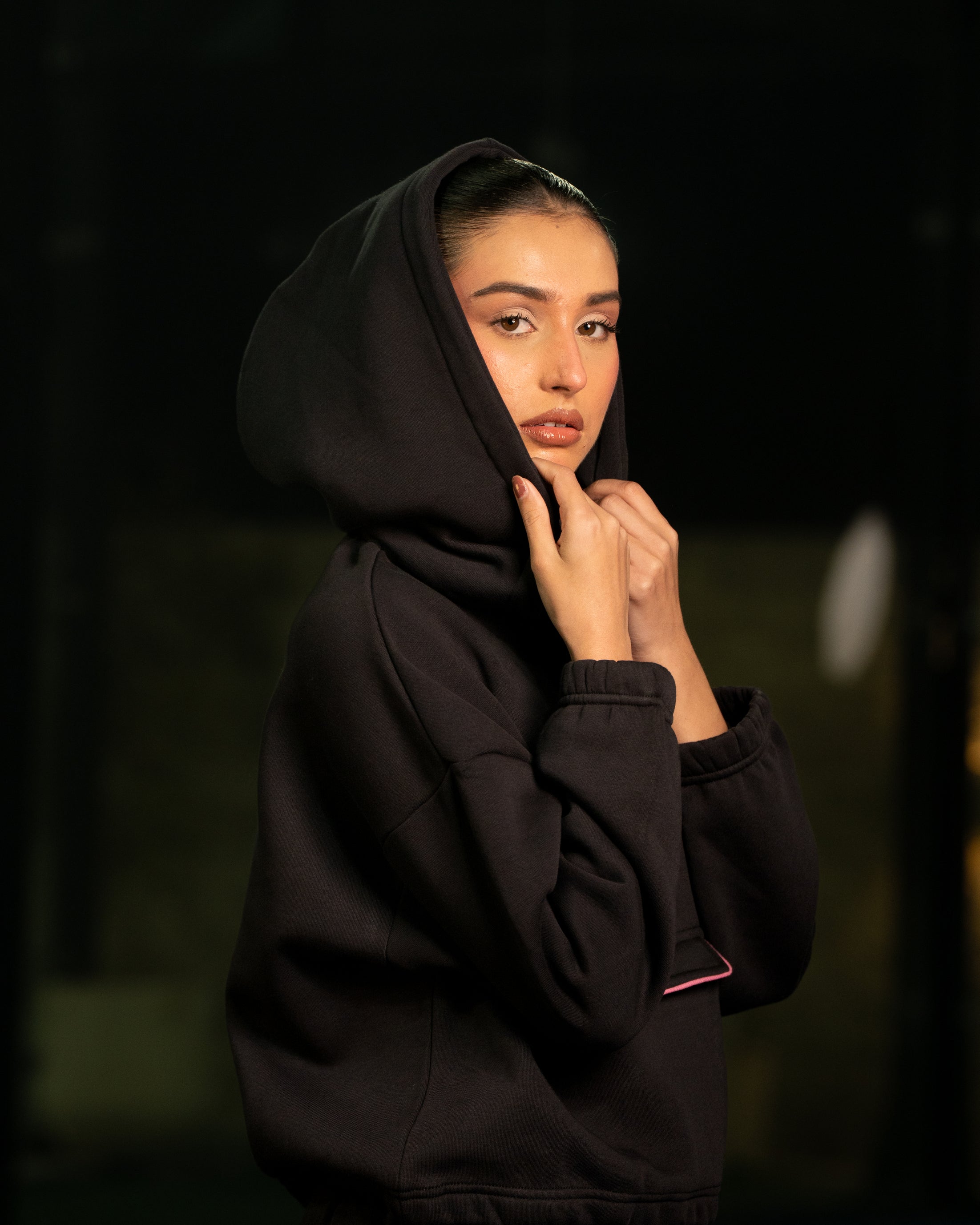 Premium Midnight Black Quarter-Zip Pullover