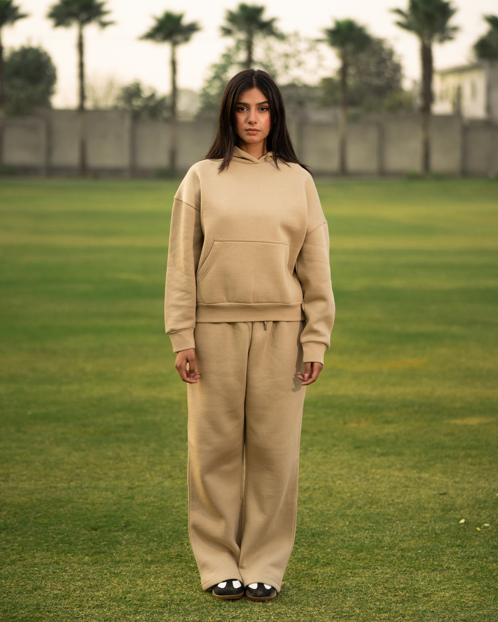 Beige Fleece Trouser