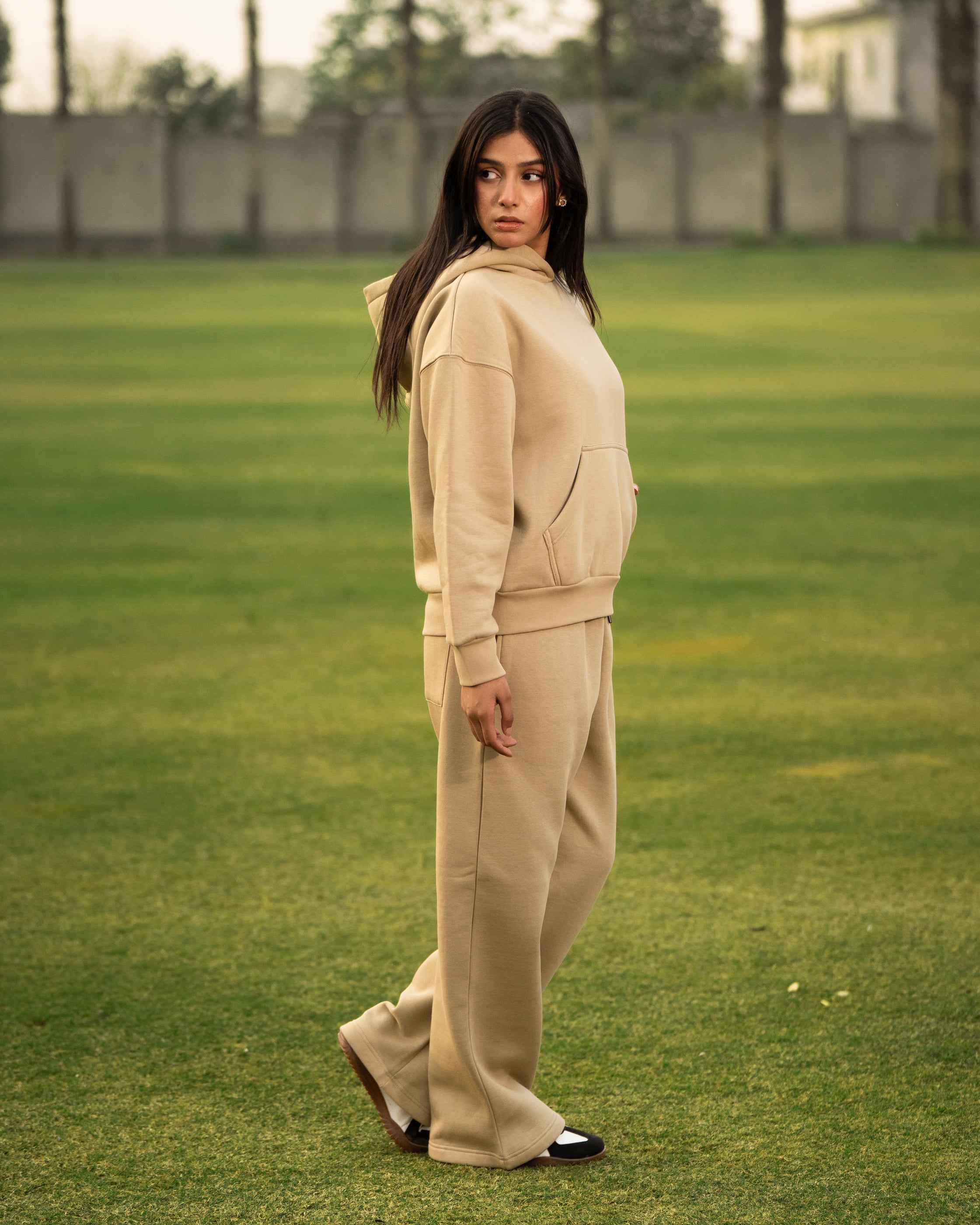 Beige Fleece Trouser