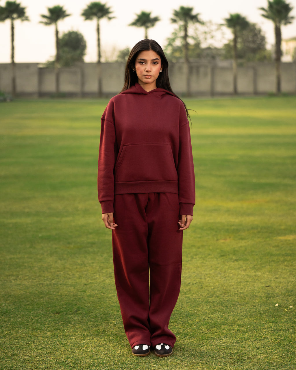 Maroon Fleece Trousers
