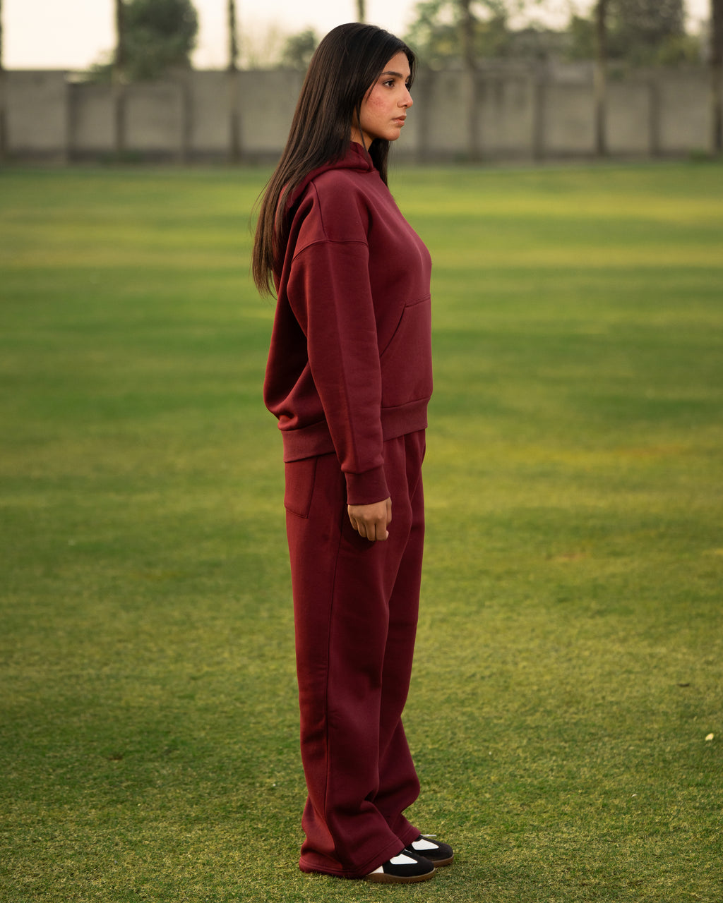 Maroon Fleece Trousers